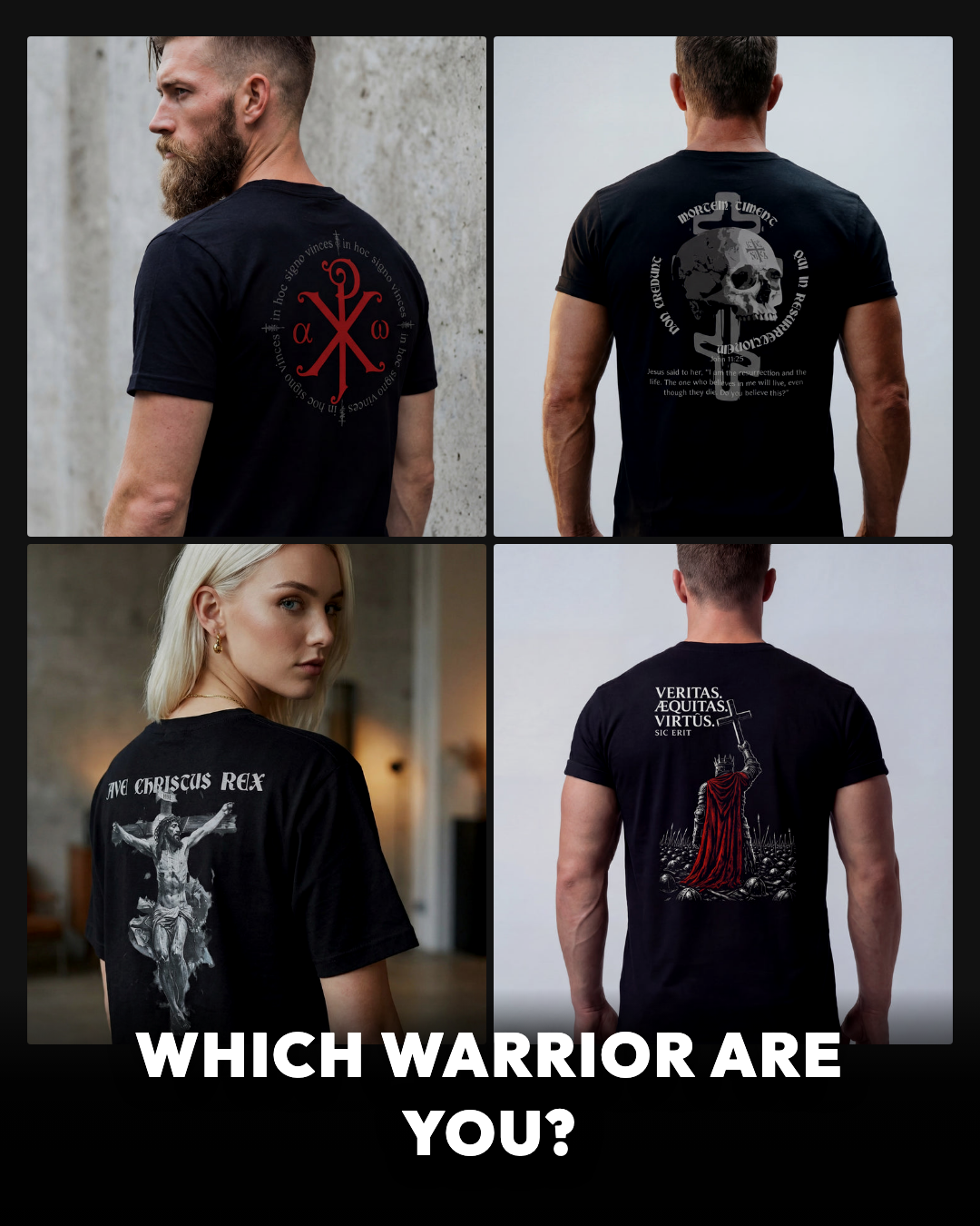 Four ANESTI tees — collection grid