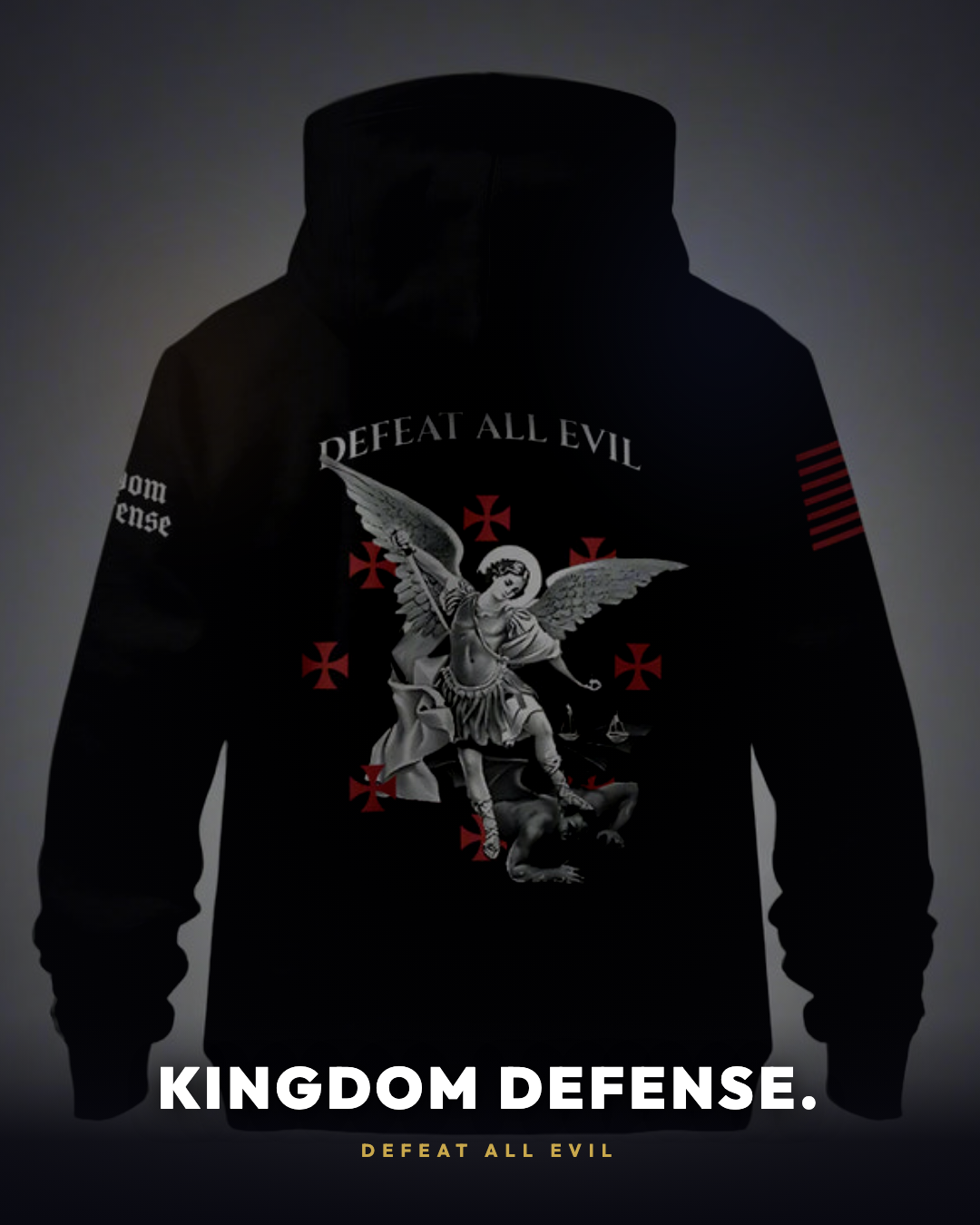 Cinematic night — Defeat Evil hoodie
