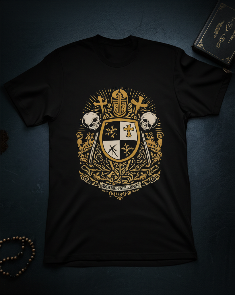 The Martyrs T-shirt — flat lay